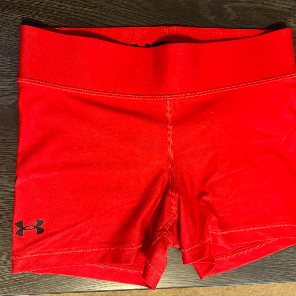 Under Armour Women's Bright Red Athletic Shorts